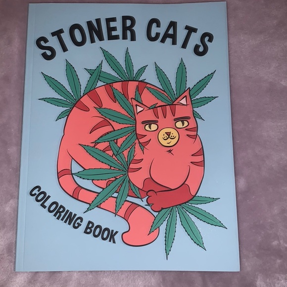 Other - NWT Adult colouring book, stoner cat